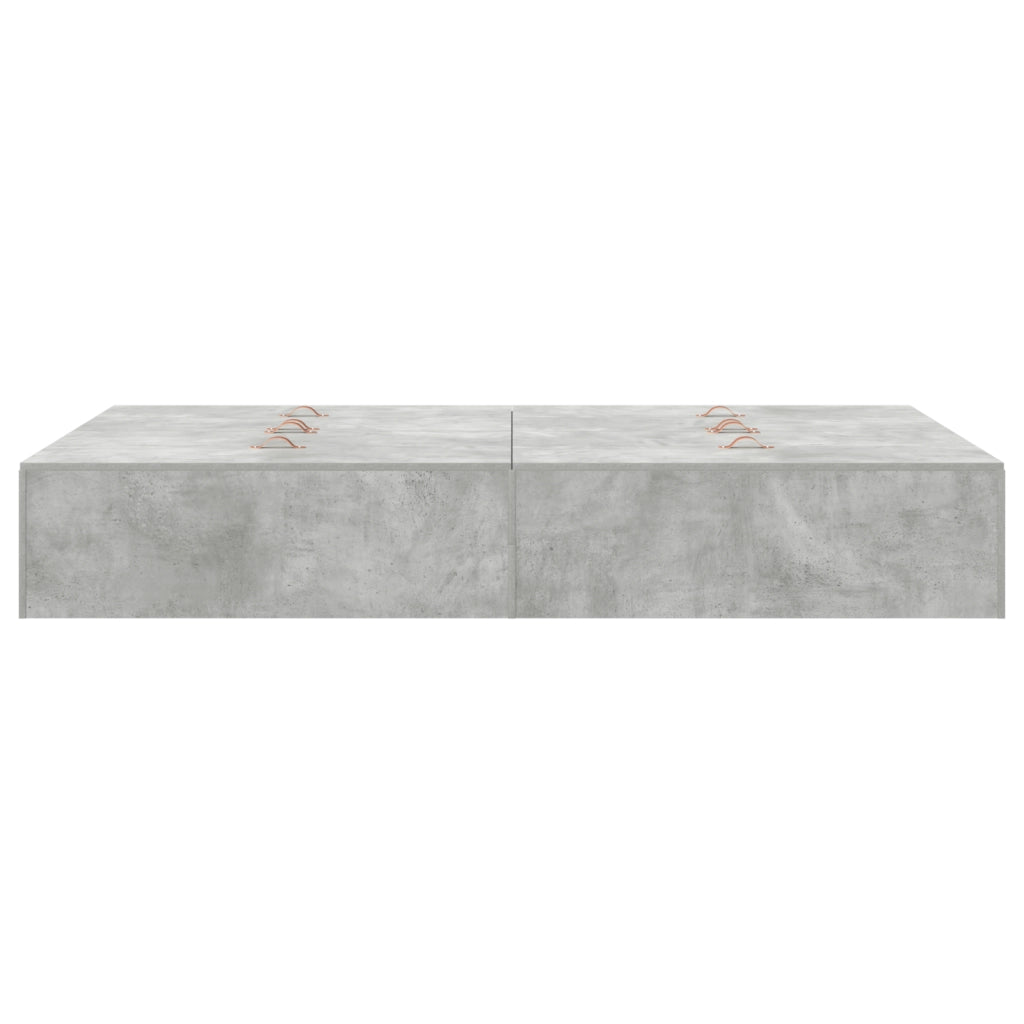 Struttura Letto con Contenitore Grigio Cemento 120x190 cm