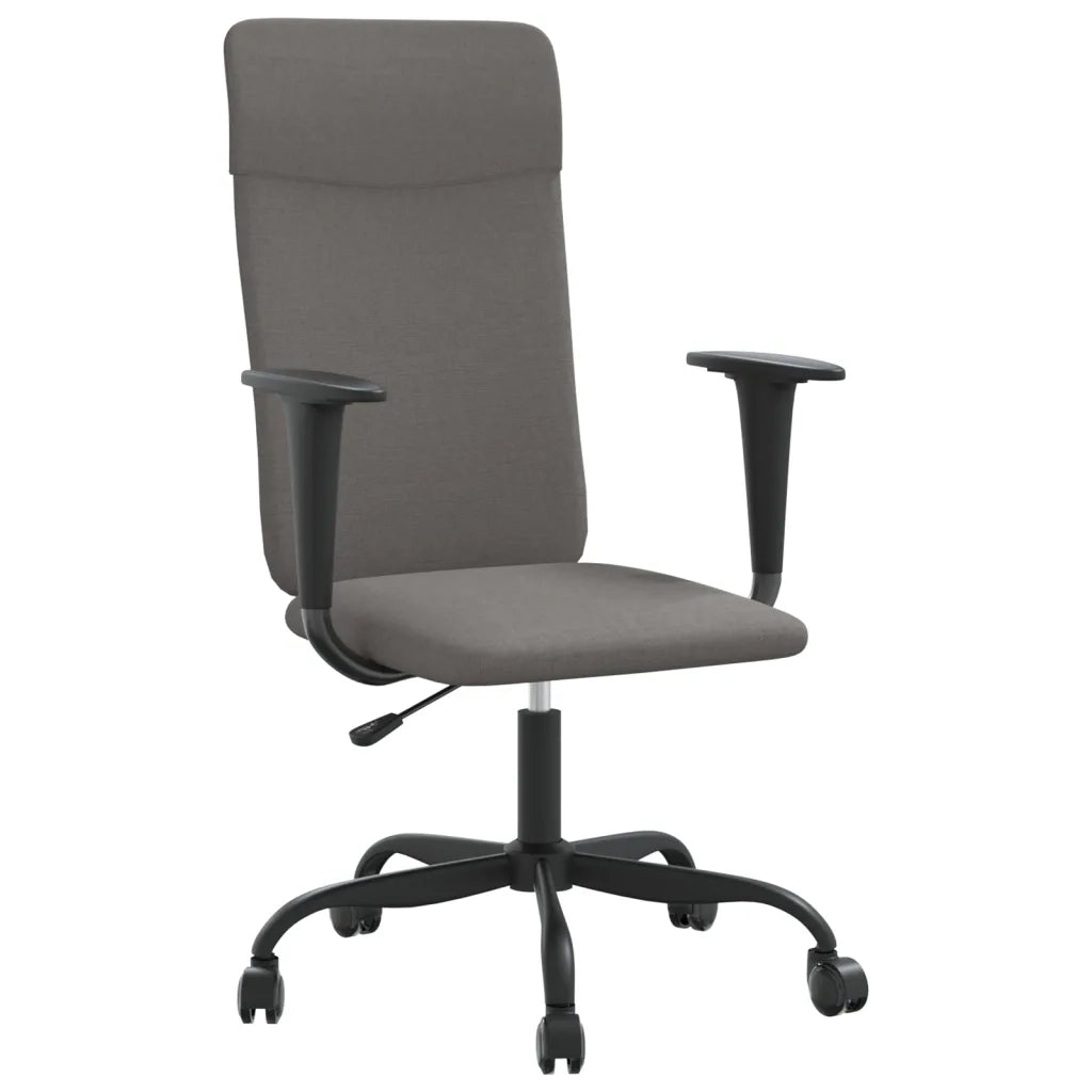 Sedia da Ufficio Regolabile Grigio Scuro in Rete e Similpelle 353018