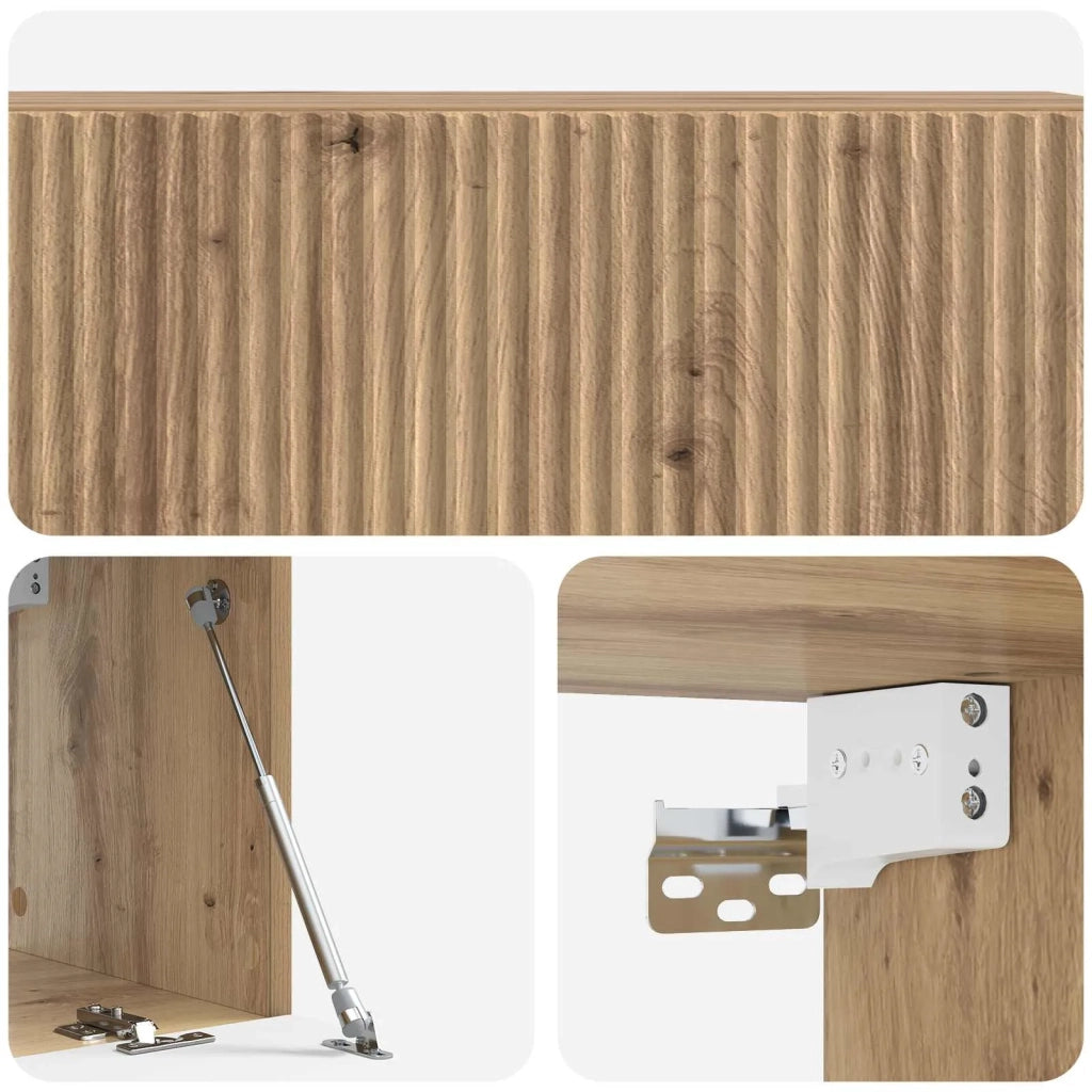 Mobile Porta TV da Muro Rovere Artigianale 98 x 31 x 30 cm