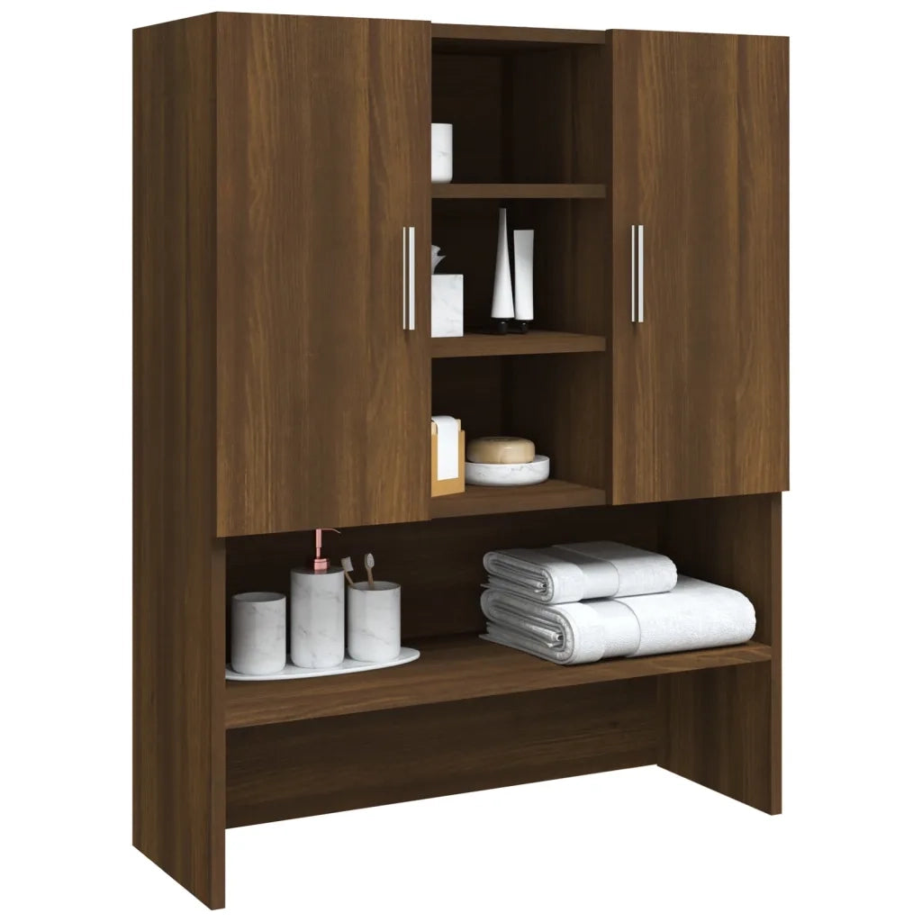 Mobile per Lavatrice Rovere Marrone 70,5x25,5x90 cm CFW9588645
