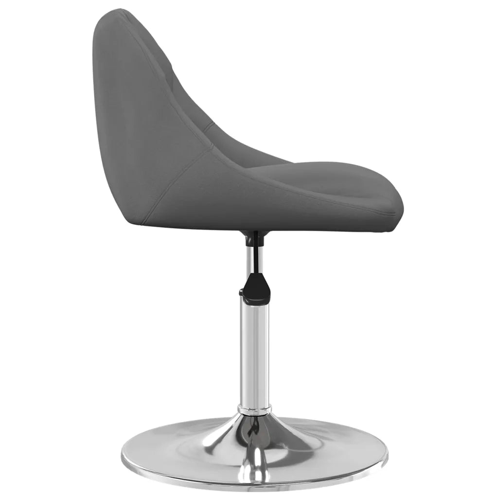 Sedie da Pranzo Girevoli 6 pz Grigio Scuro in Velluto 3088770