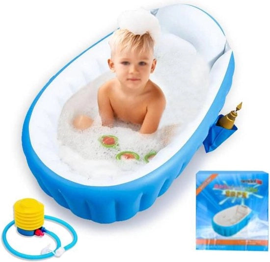 Bambino bagno gonfiabile per bambini - piscina per bambini - bagno aerea bagno estivo con superficie antiscivolo - bagno gonfiabile pieghevole per viaggio - seggiolino da bagno per bambini da 0 a 3 anni bidone da bagno
