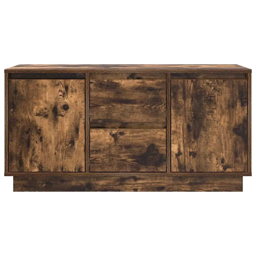 Mobile Porta TV con Luci LED Rovere Fumo 100x41x50 cm 861413