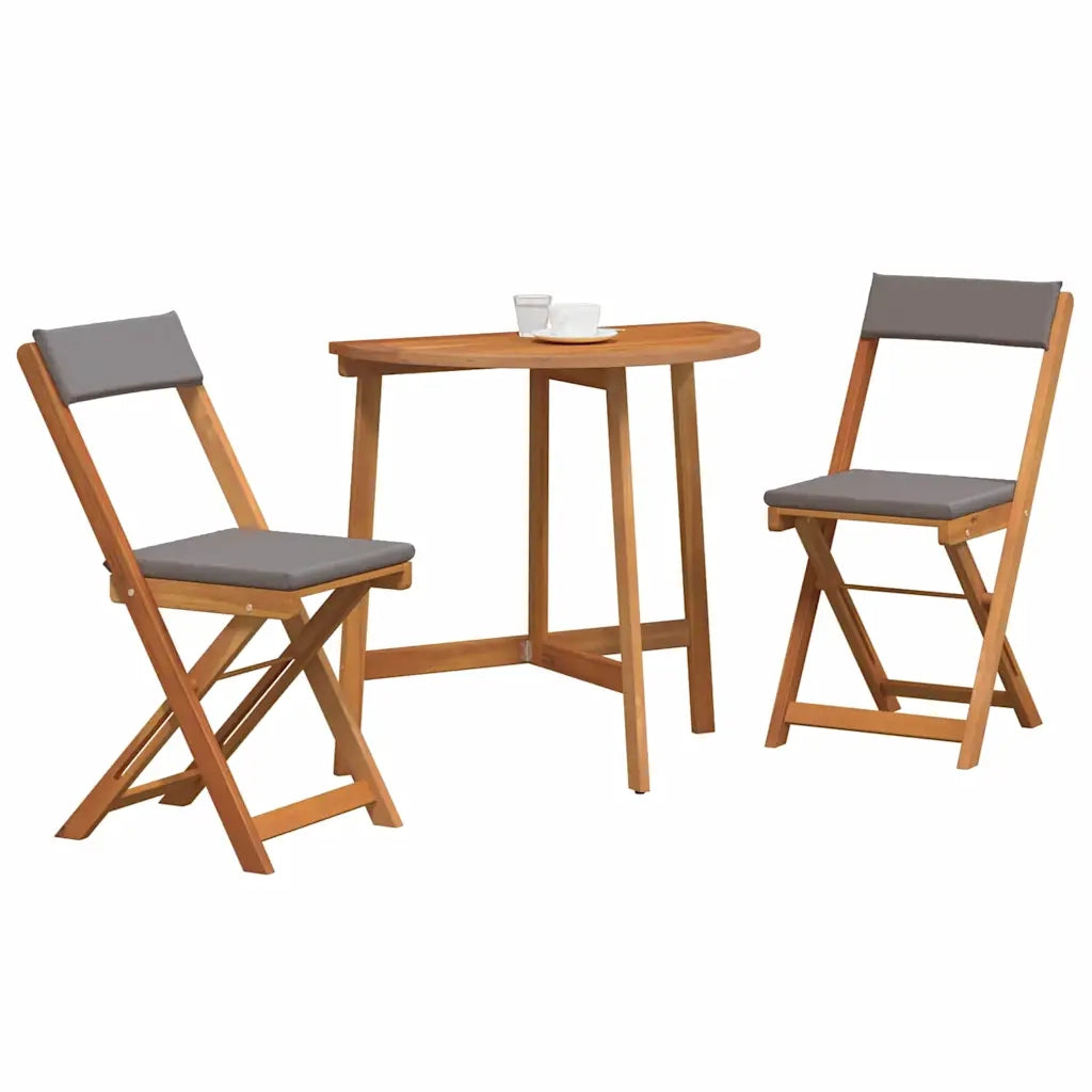 Set bistrot 3 pcs Olio Naturale Legno di Acacia Massello 4105508