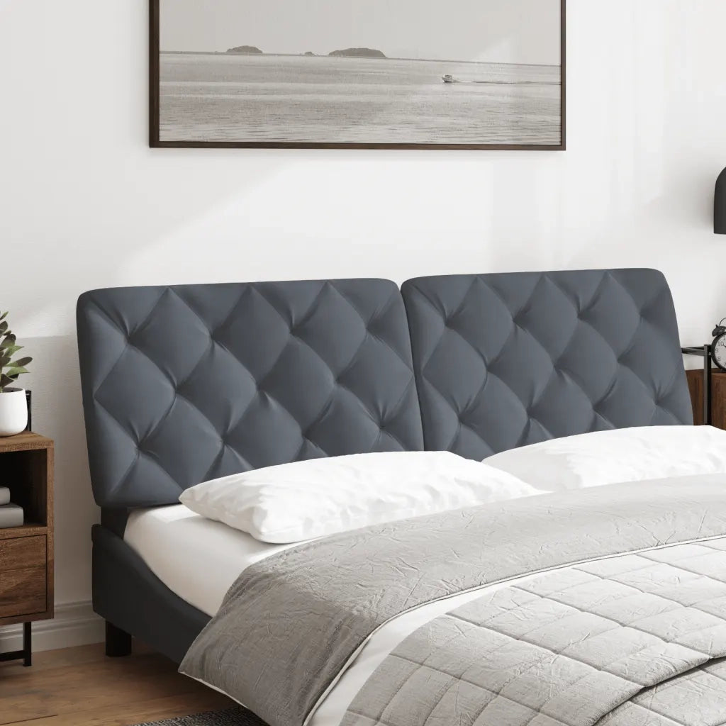 Cuscino Testiera Grigio Scuro 160 cm in Velluto CFW1712547