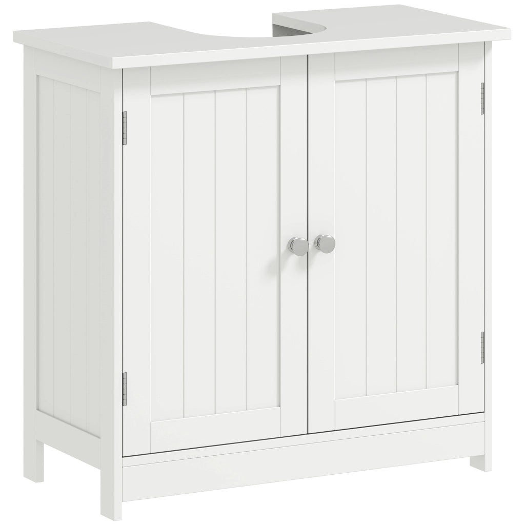 Mobile sottolavabo bagno ¨C Xylo ¨C 2 ante, ripiano regolabile, bianco, 60x30x60 cm