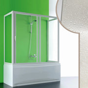 Box Doccia Sopravasca 3 lati 80x150x80 CM in Acrilico mod. Plutone con apertura laterale