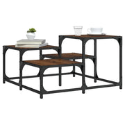 Tavolino da Salotto Rovere Marrone 68x68x40cm Legno Multistrato 837751