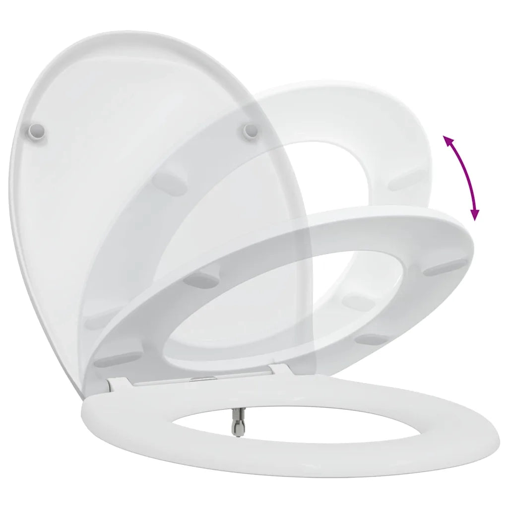 Sedile del WC Bianco 47 x 37 x 4 cm Duroplast 42002349