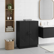 Mobiletto da Bagno HOORN Nero 59,5 x 31 x 77 cm 897276