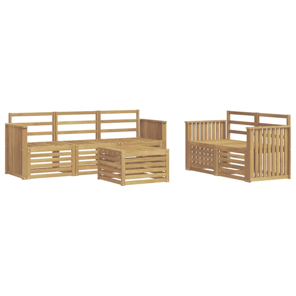 Set divani Legno di Acacia Massello 3391389