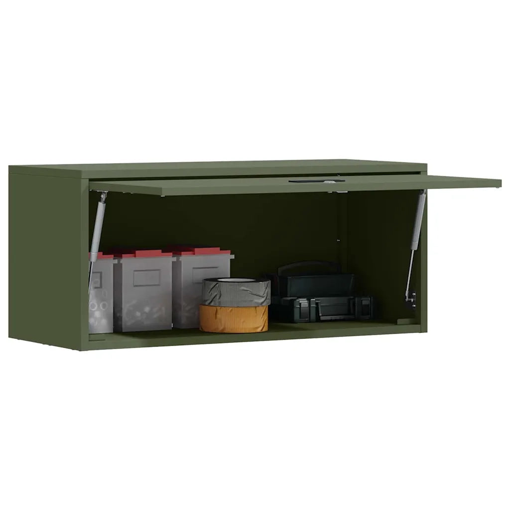 Armadio a muro per garage Oliver verde 80 x 33 x 35 cm 883279