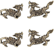 Due Pezzi di Figurine Feng Shui di Rame PiXiu