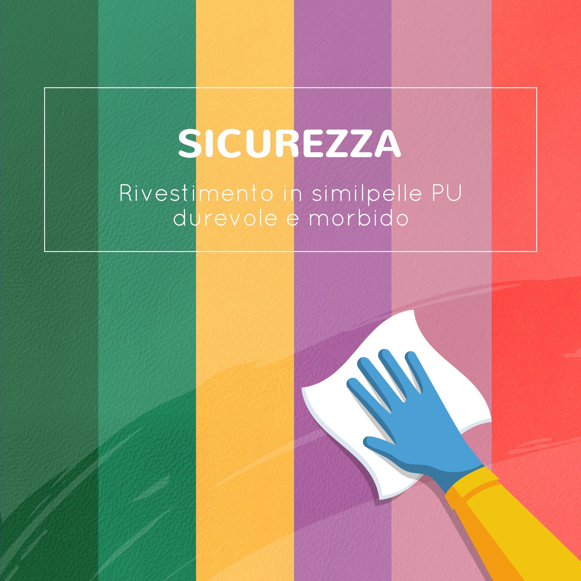 Set 6 Costruzioni Morbide per Bambini 1-3 Anni in PU ed EPE Multicolore Rosa Arancione