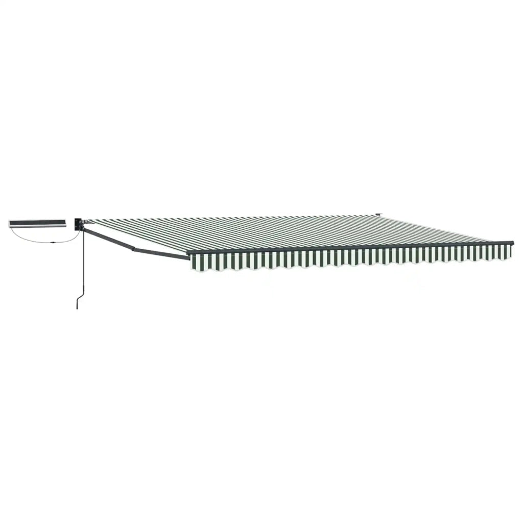 Tettuccio Elettrico Retrattile Verde, Bianco, Antracite 4 × 3 m