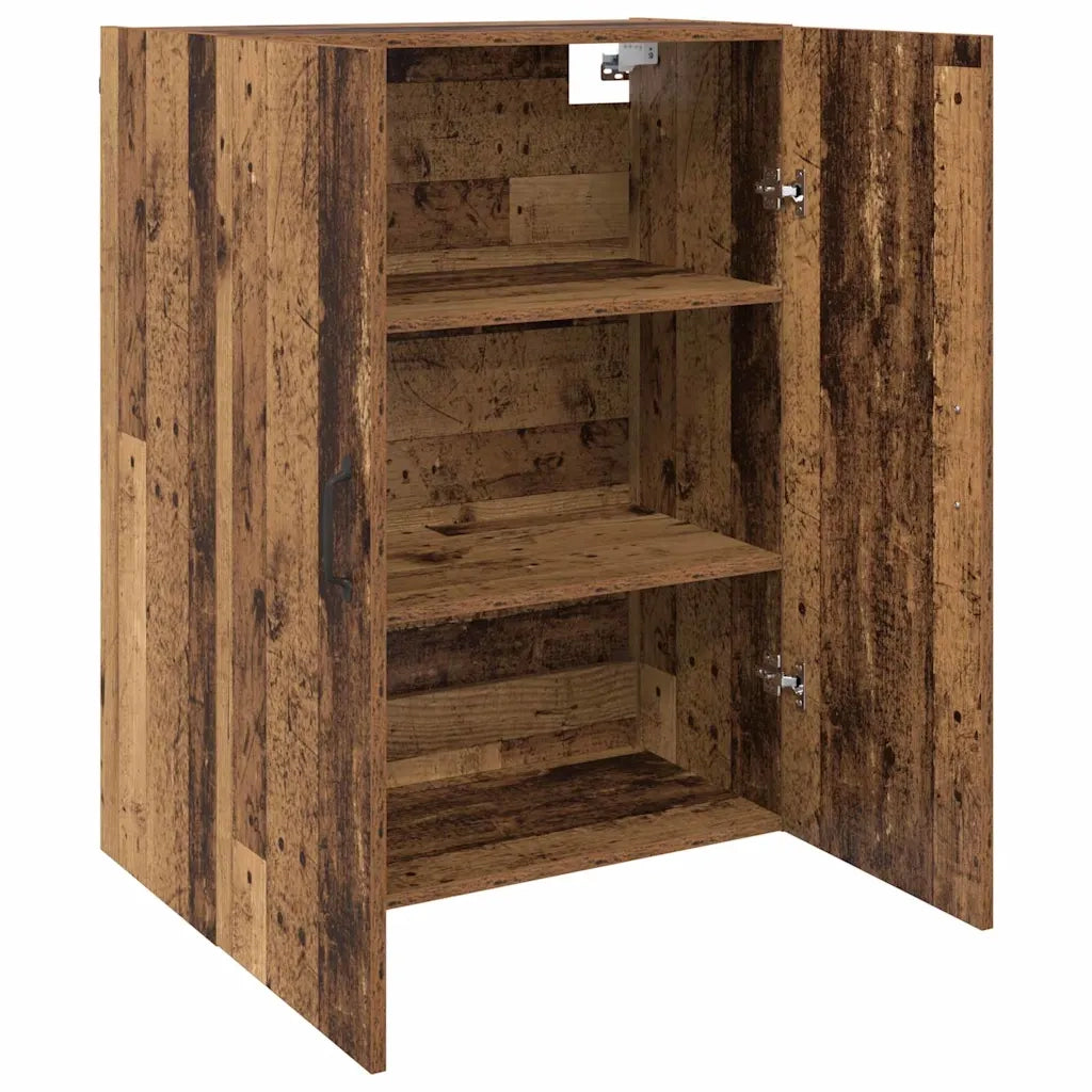 Mobiletto a muro 2 pcs Legno vecchio 69,5 x 34 x 90 cm