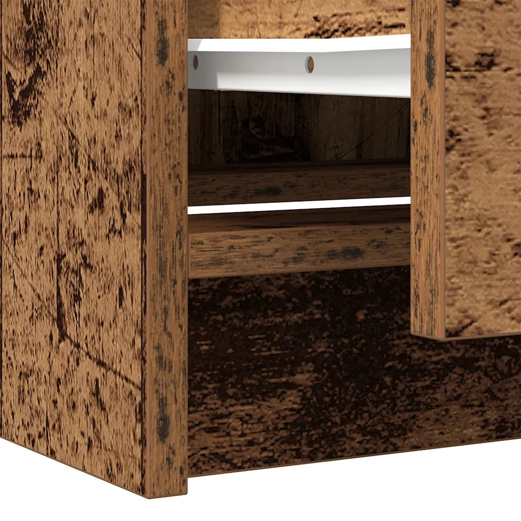 Mobile Porta TV Legno Antico 40x35x54 cm in Legno Multistrato 861776