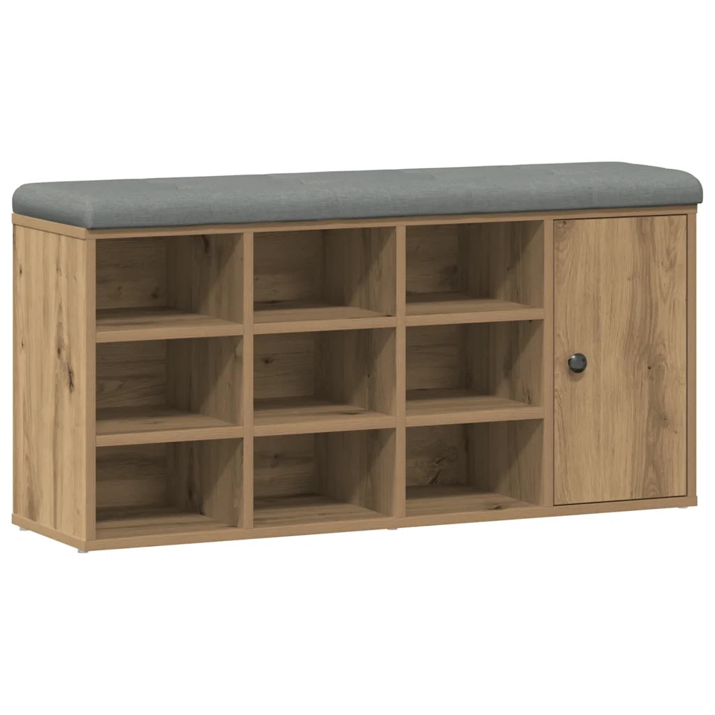 Panca Porta Scarpe Rovere Artigianale 102x32x50 cm Truciolato 857622