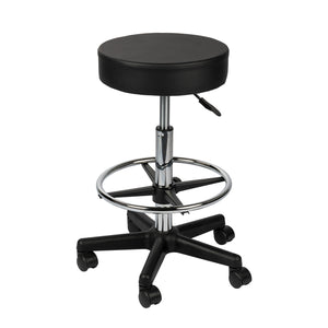 Sgabello con ruote regolabile in altezza 65-87 cm, max 120 kg girevole a 360°, per ufficio studio fotografico