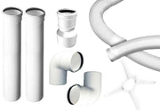 Kit tubo flessibile caldaia condensazione dn 60 10 mt.  canna fumaria tubo plastica PPS CE Made in Italy