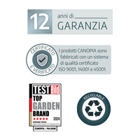 Casetta Da Giardino in Policarbonato Ultra Resistente Rubicon  303X237X235  cm Grigio Scuro