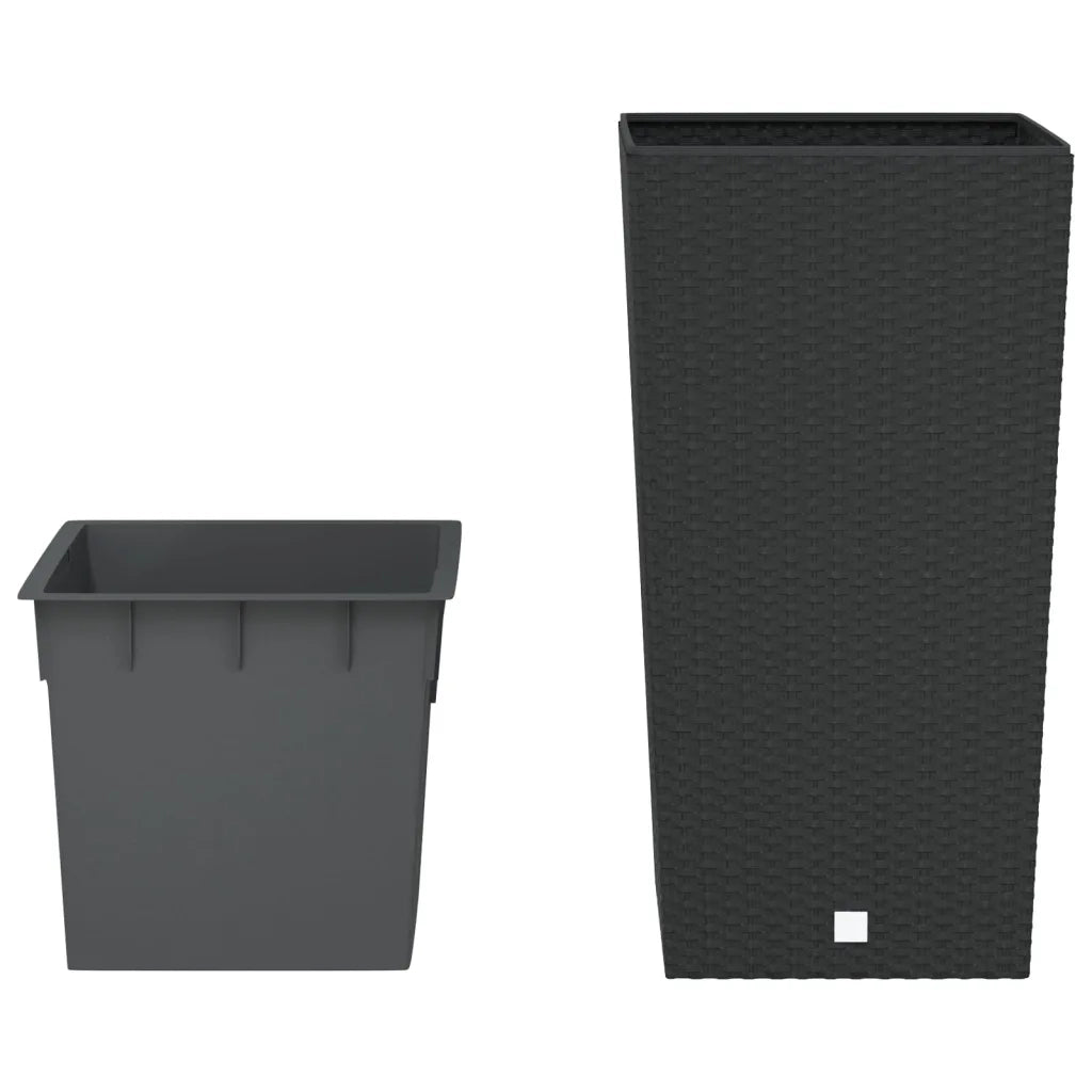 Fioriera con Interno Rimovibile Antracite 21 / 49 L PP Rattancod mxl 119659