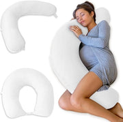 Cuscino per la gravidanza - Cuscino per l'allattamento XXL - multifunzionale - cuscino laterale - copertura rinfrescante - 105 x 36 x 21 cm