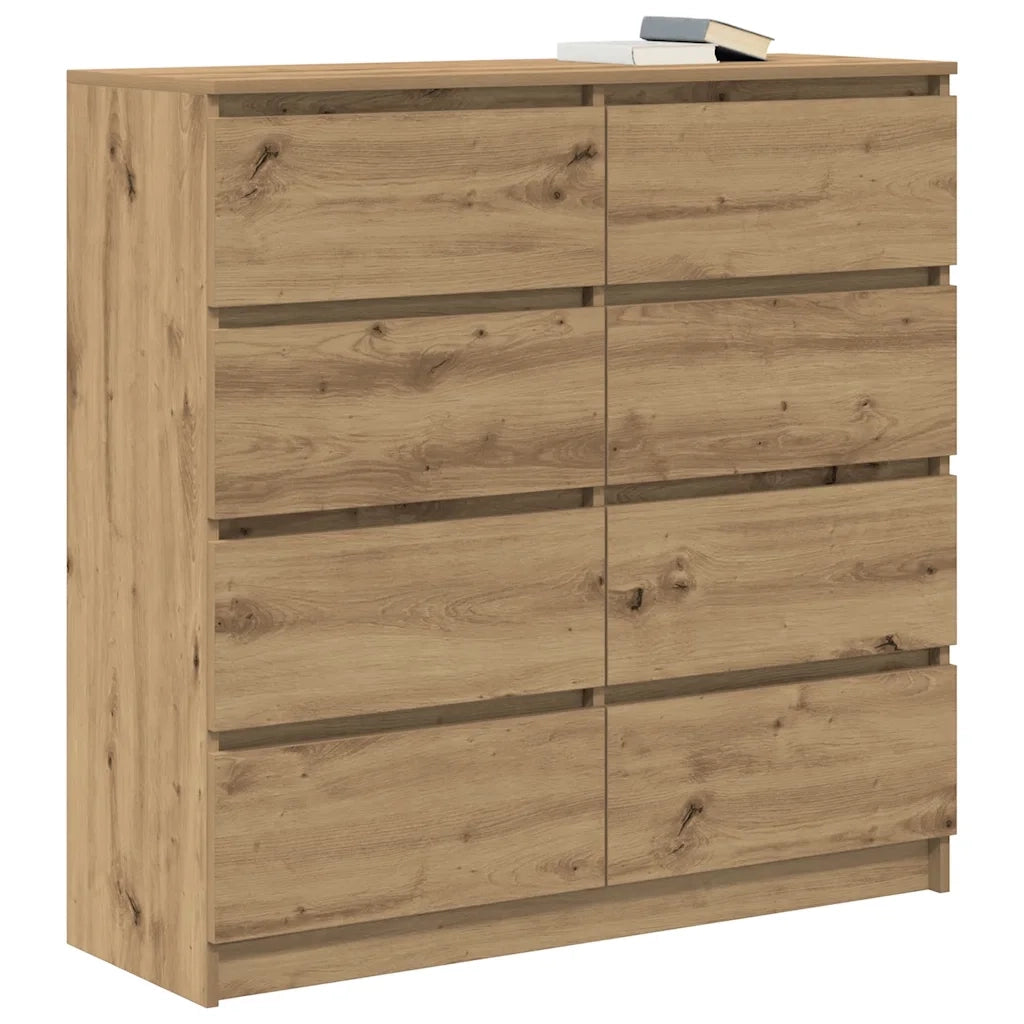Credenza Rovere Artigianale 100x35x99 cm in Legno Multistrato 3328497