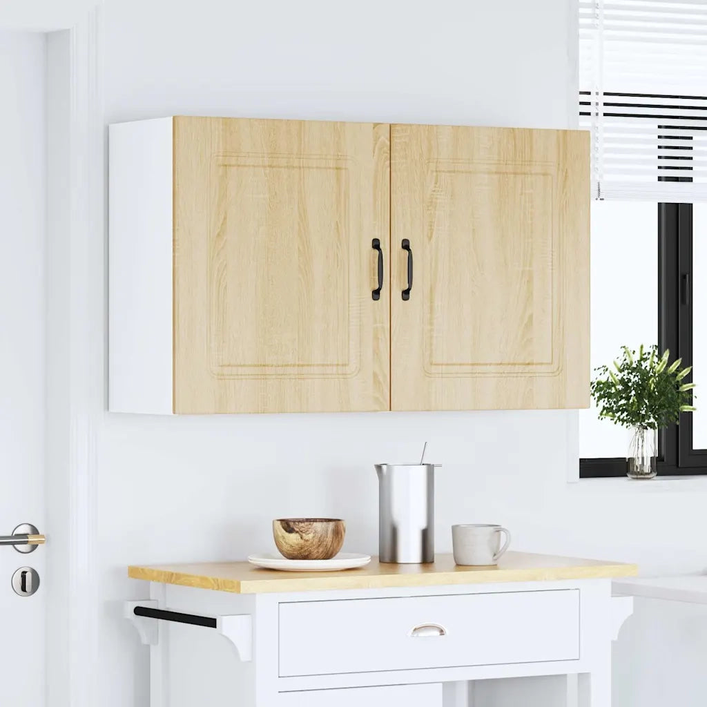 Pensili da cucina 2 pz Kalmar in Legno Multistrato Rovere Sonoma 853564