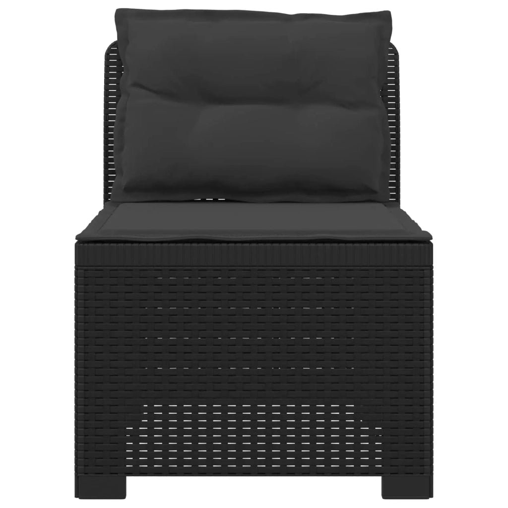 Divano da esterno-Divano da Giardino a 1 Posto con Cuscini Aspetto Rattan PP 329006