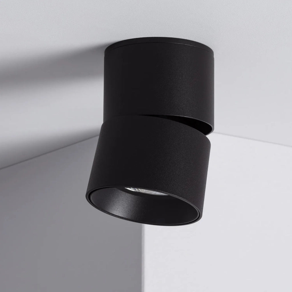 Faretto LED Abruzzo Romeo 7W nero 4000K orientabile