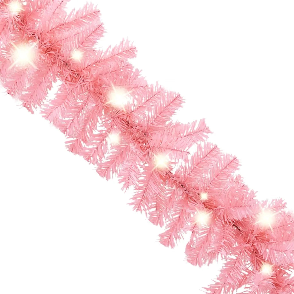 Ghirlanda Natalizia con Luci a LED 5 m Rosa 329198