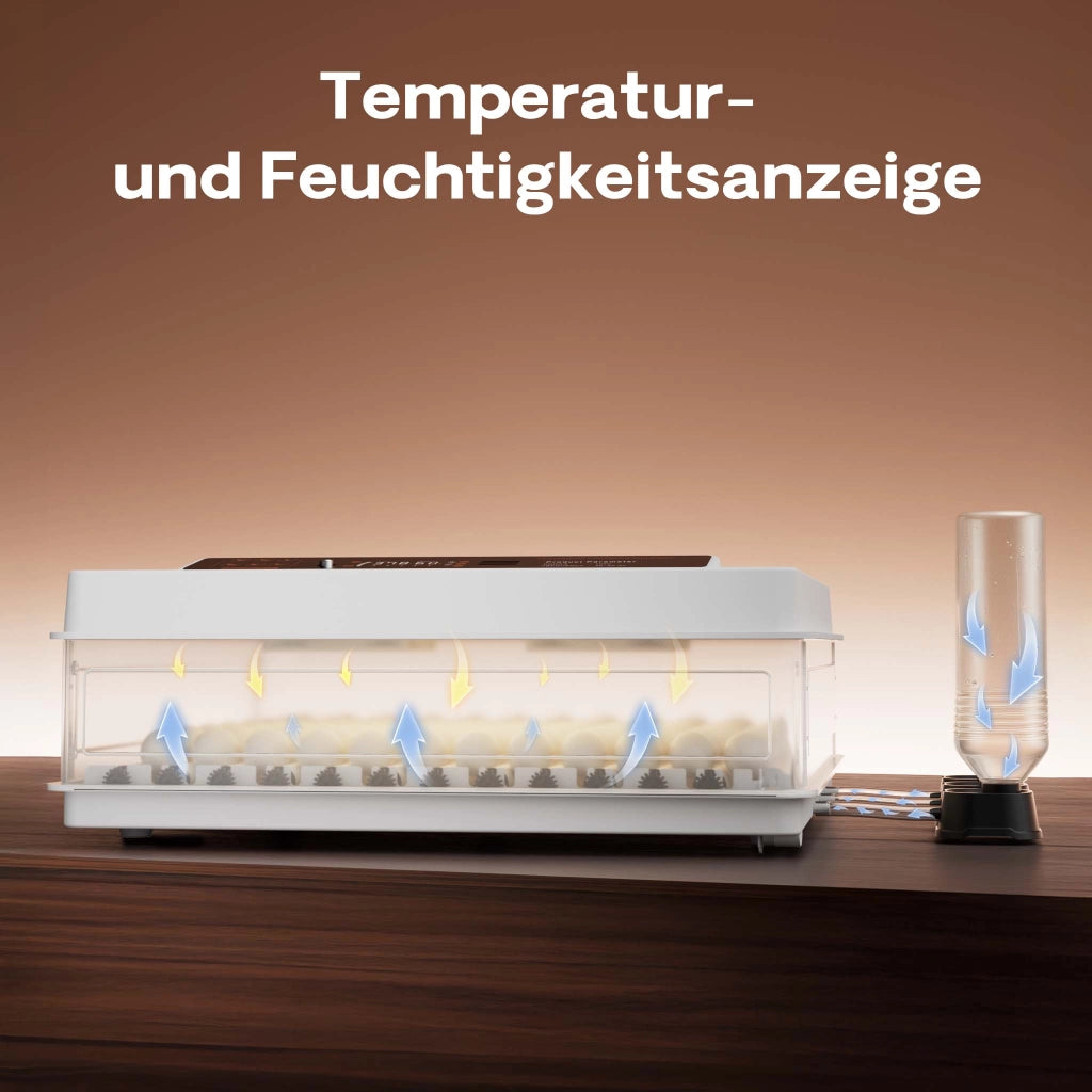 Fudajo Incubatrice per uova automatica, incubazione per 128 uova, 110 W con sistema di rotazione, controllo della temperatura e regolazione dell'umidità, allevamento pulcini