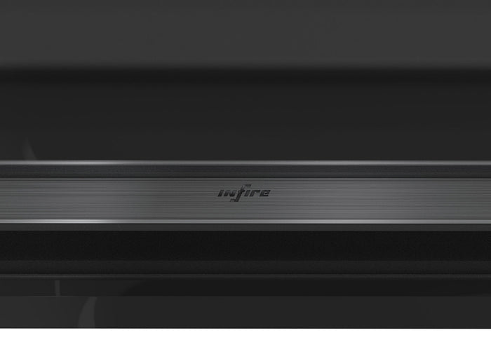 Camino a Bioetanolo da Parete/Incasso 150x49 cm Frame 1500 Inox con Vetro