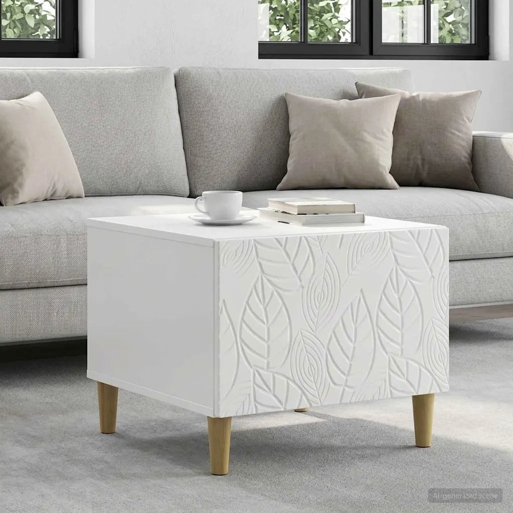 Tavolino da salotto Bianco Lucido 50 x 49 x 40 cm 895199