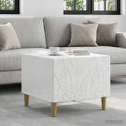 Tavolino da salotto Bianco Lucido 50 x 49 x 40 cm 895199