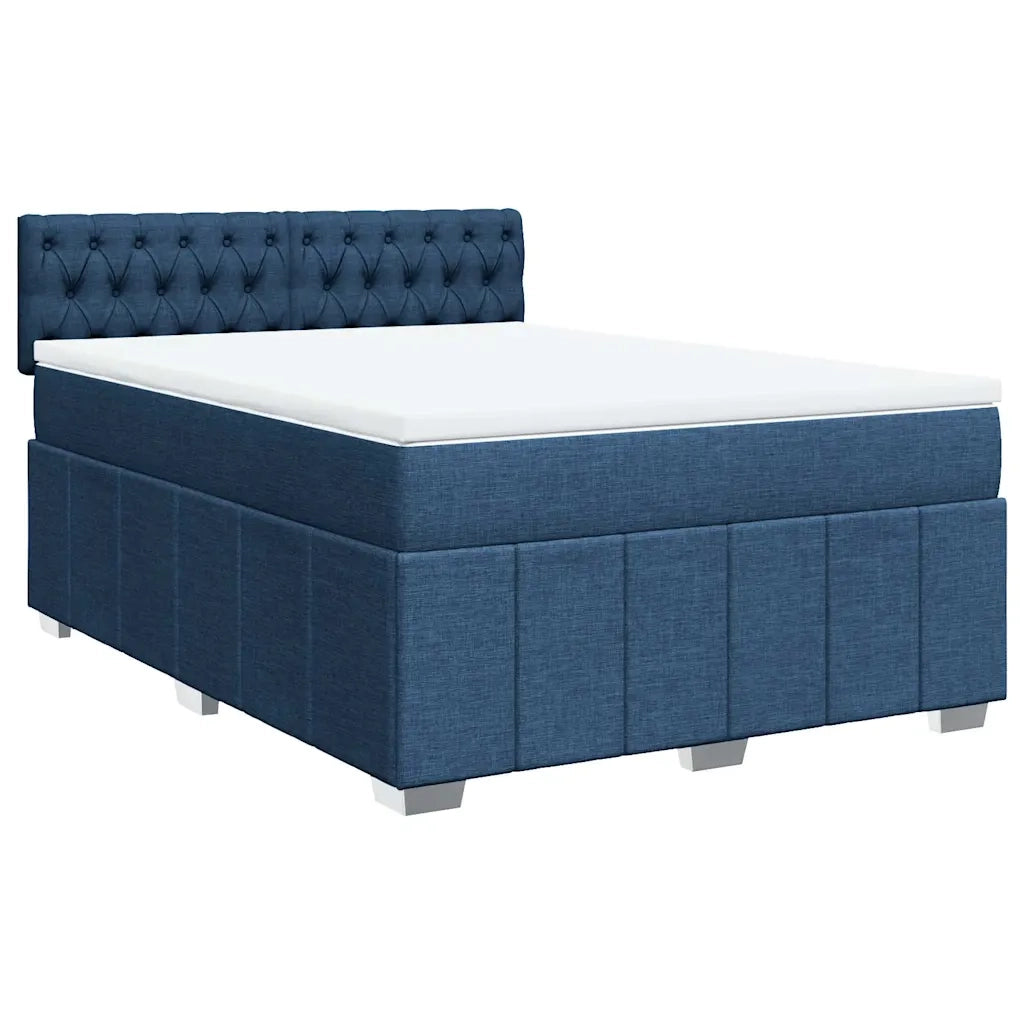 Giroletto a Molle con Materasso Blu 140x190 cm in Tessuto 3289376