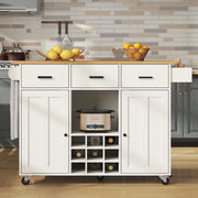 Carrello servizio - Xylo - piano lavoro porta-spezie bianco