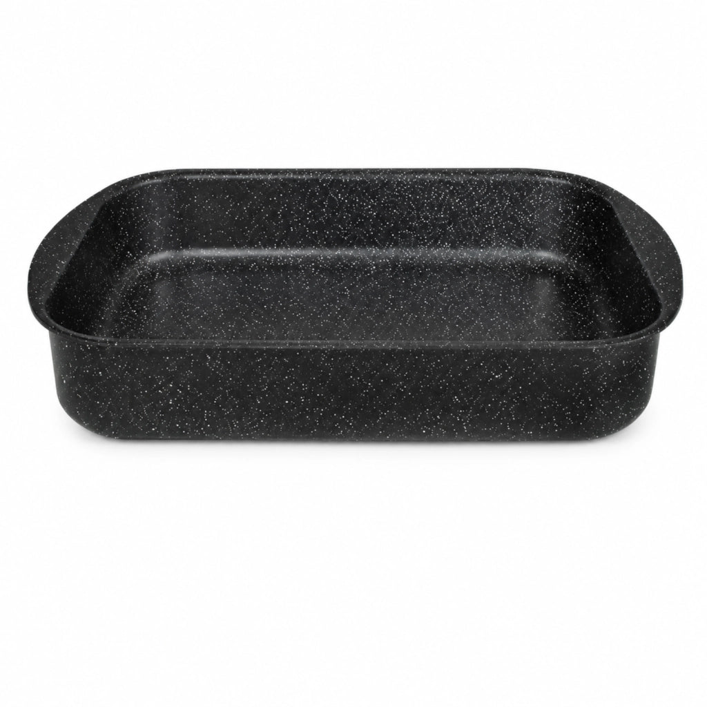 Lasagnera da Forno 25x20 cm - Linea Pietra Lavica - Alluminio Pressato Antiaderente Magma Coating Effetto Pietra - Idonea fino a 250°C - GMD Italy