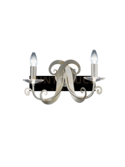 SOFIA-A Applique 2 luci attacco E14 color argento antico senza paralumi