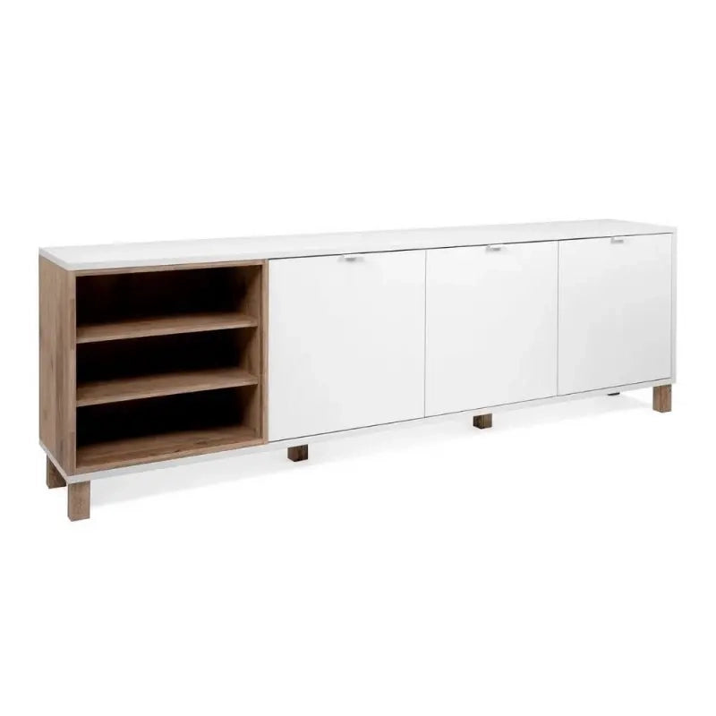 Madia 3 ante bianco rovere 200x35xh.64,5 cm EFFEZ