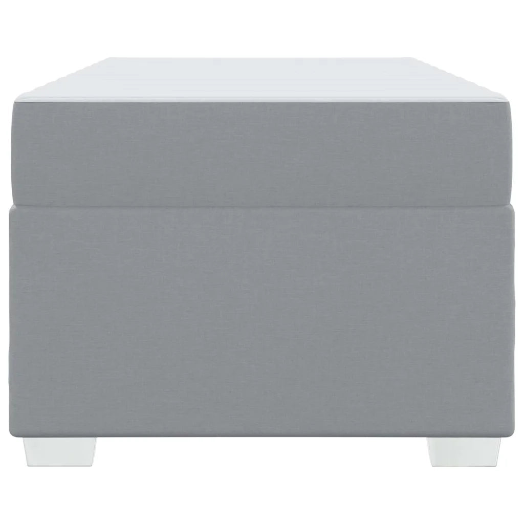 Struttura del letto Grigio chiaro 80 x 200 cm Tessuto