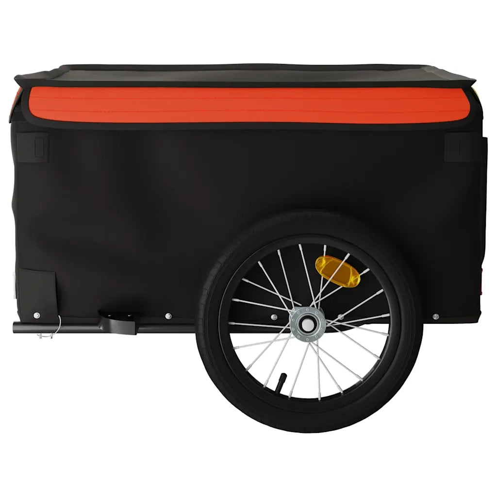 Rimorchio da Bici Nero e Arancione 45 kg in Ferro CFW8079385
