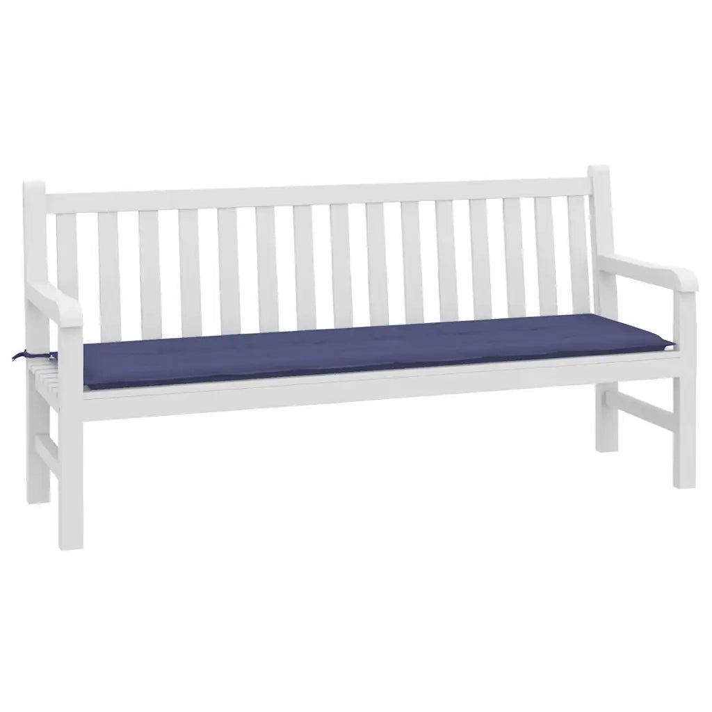 Cuscino per Panca Blu Marino 180x50x4 cm in Tessuto Oxford 378521