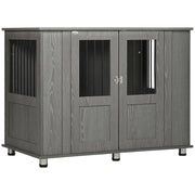 Gabbia per Cani ¨C zephmum ¨C Grigio 114x60x82 cm