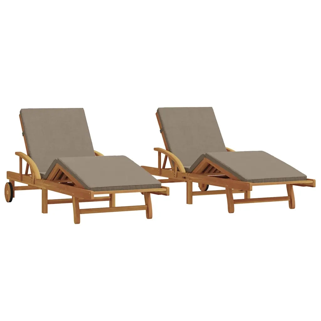 Lettino da sole 2 pcs Talpa 200 x 67 x 84 cm 3325179