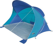 Tenda da spiaggia blu/turquesa Evia misura singola