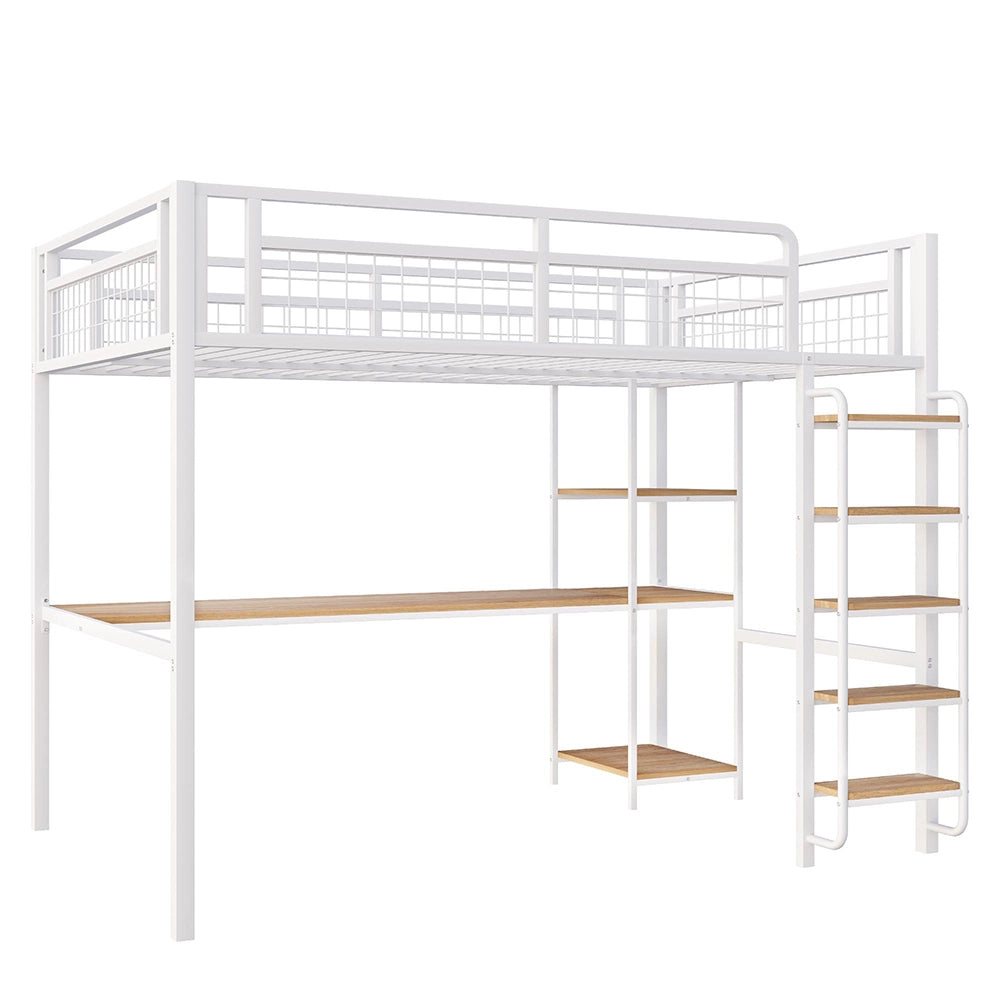 Letto a castello - Xylo - 140x200 cm metallo bianco