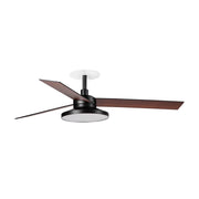RUDDER RECESSED TAK 3 L Ventilatore nero/noce 2700K