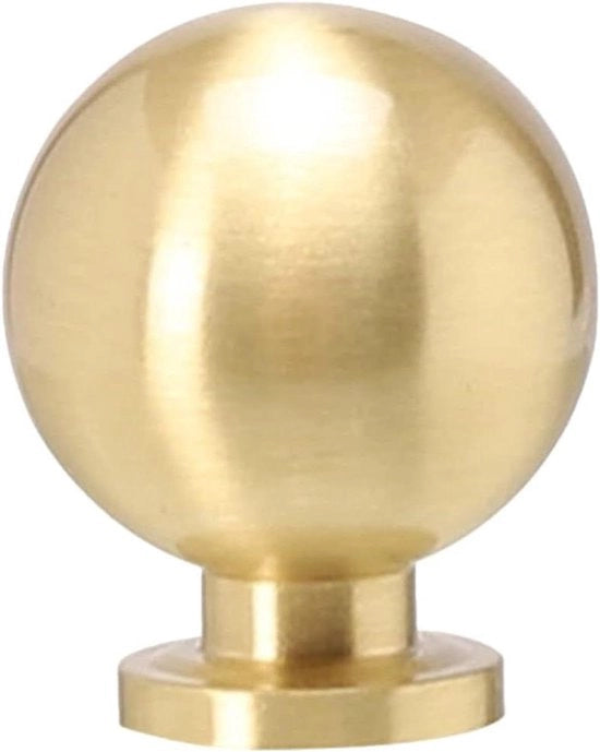 Hardware per cucina in acciaio inossidabile con pomo rotondo in cromatura dorata